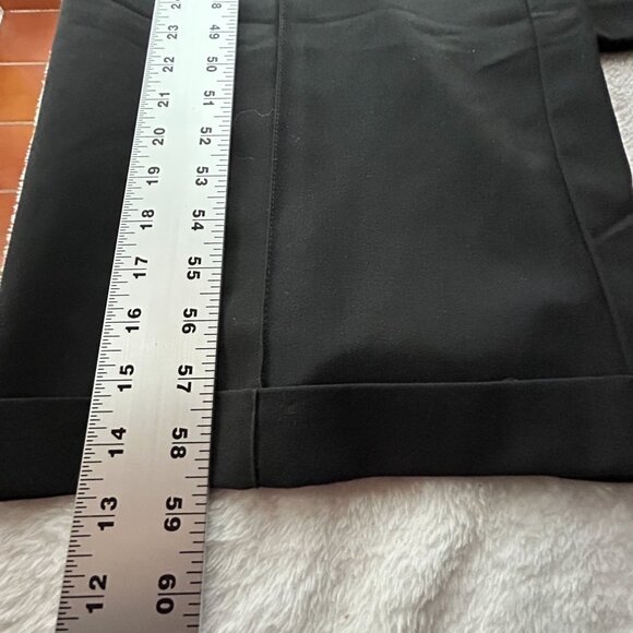 Stop Staring! Womens Suspender Style Jumpsuit Large Black Wide-Leg Stretch USA - Picture 10 of 10